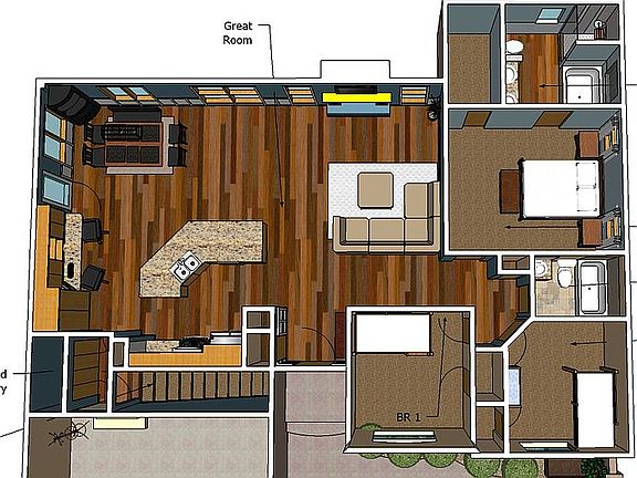 Upstairs CAD