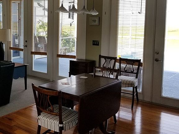 Dining room facing west.