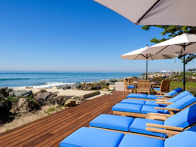 Oceanfront deck view