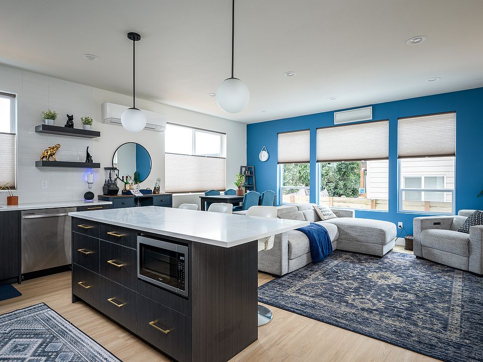 Kitchen and living room
