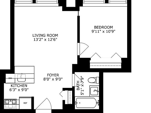 2nd image of 100 W 39th St APT 38C
