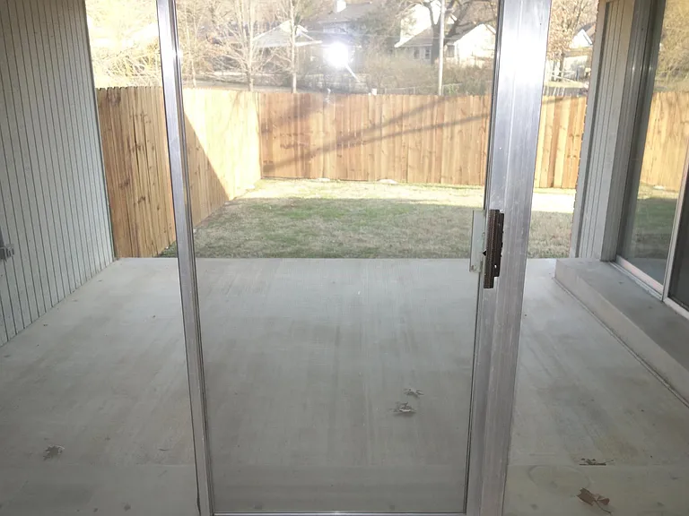 view of covered patio area.