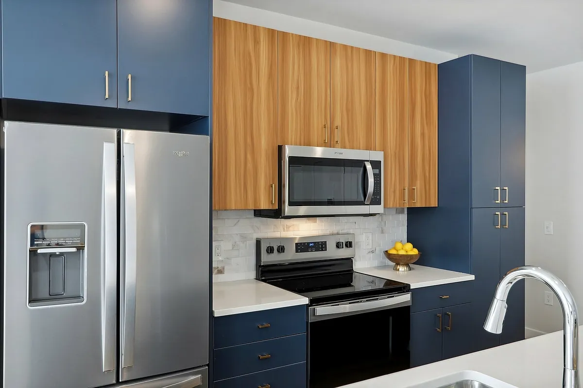 Model Room Kitchen - The James Apartments