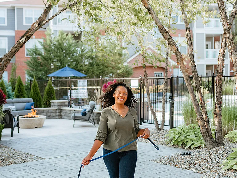 Pet-friendly community with walking paths