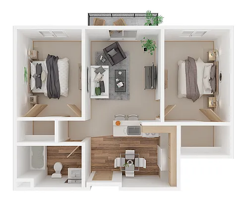 Floor plan 2x1 Age 55+