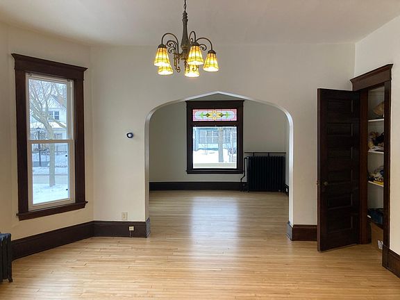 View from dining room into living room