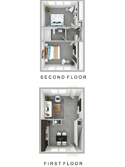 Floor plan 2 bedroom 1bath