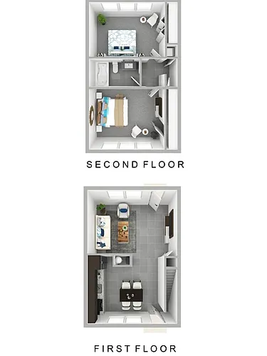 Floor plan 2 bedroom 1bath