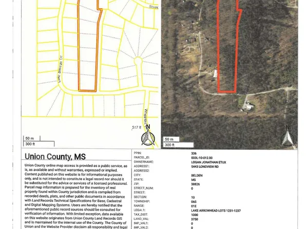 Lake Arrowhead Dr Lot 1231-1237, Hickory Flat, MS 38633