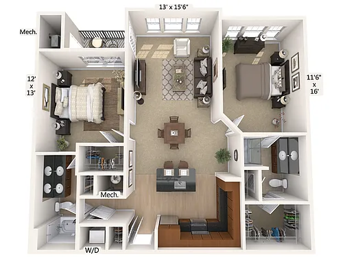 Floor plan B4-1199sq