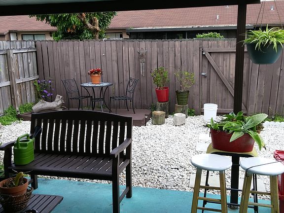Spacious private backyard with Storage