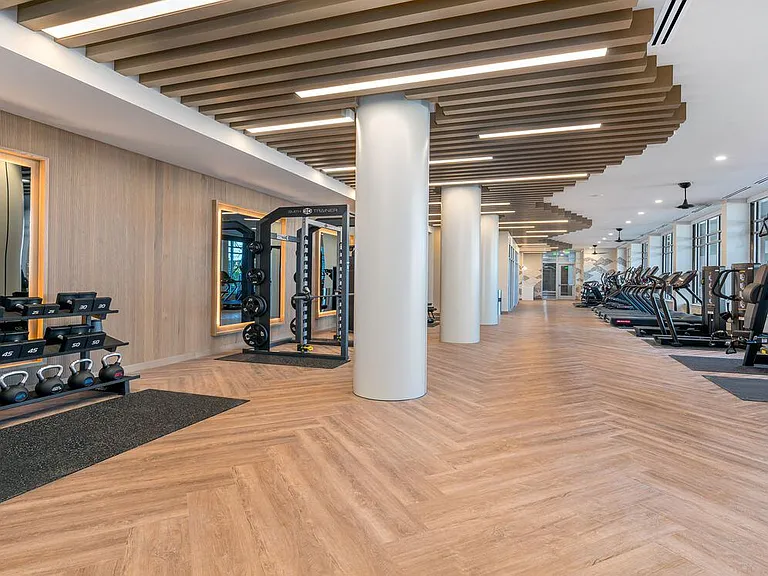 State-of-the-art fitness center with cardio and strength equipment