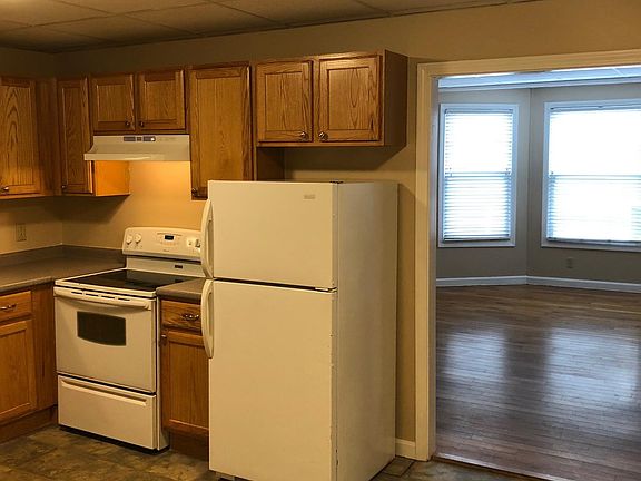 kitchen looking into living area