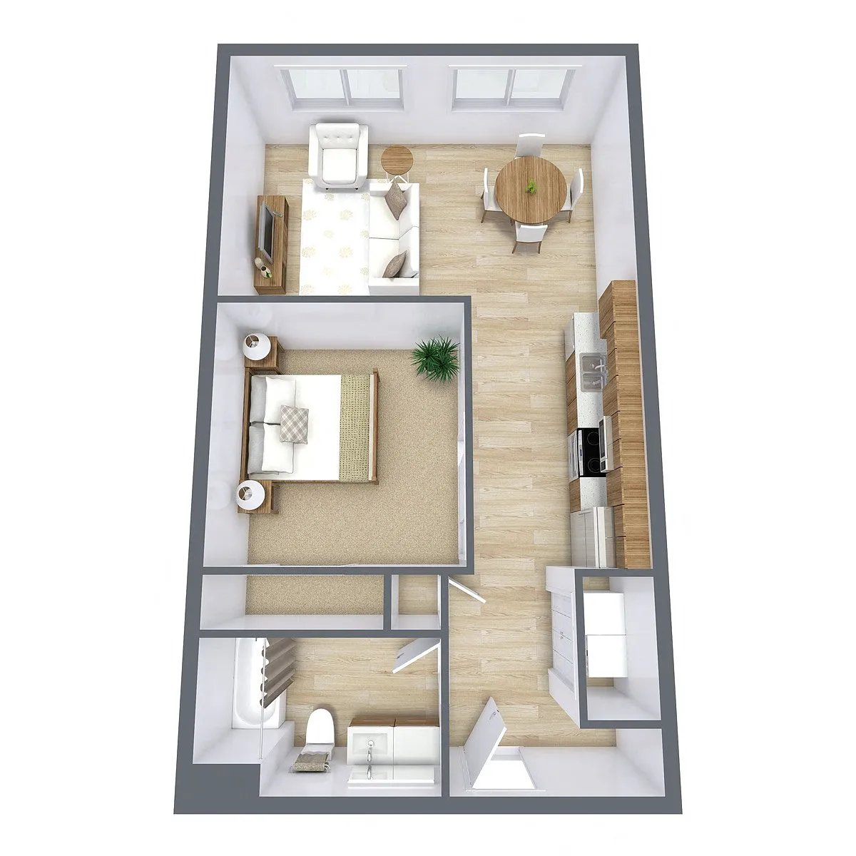 Floor plan Studio 01A