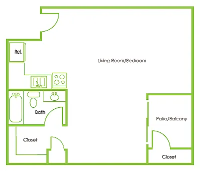 Floor plan Studio