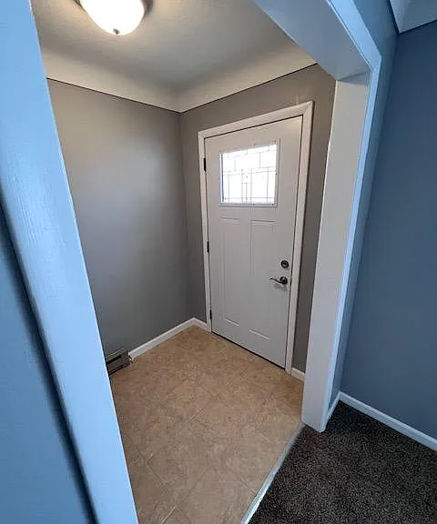 Entering from the front door