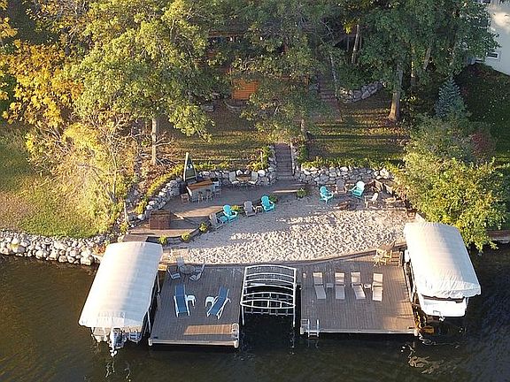 Beach & dock view
