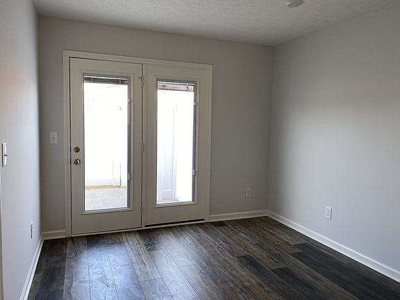 Breakfast room has double doors with blinds inside glass File Photo