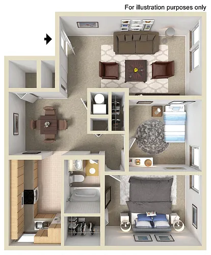 Floor plan The Cottonwood