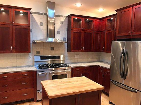 Gourmet kitchen.