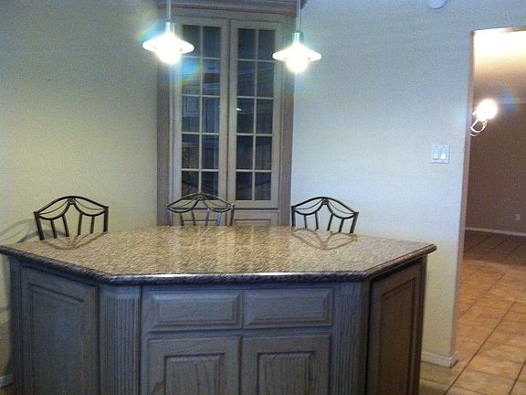 built in hutch and island