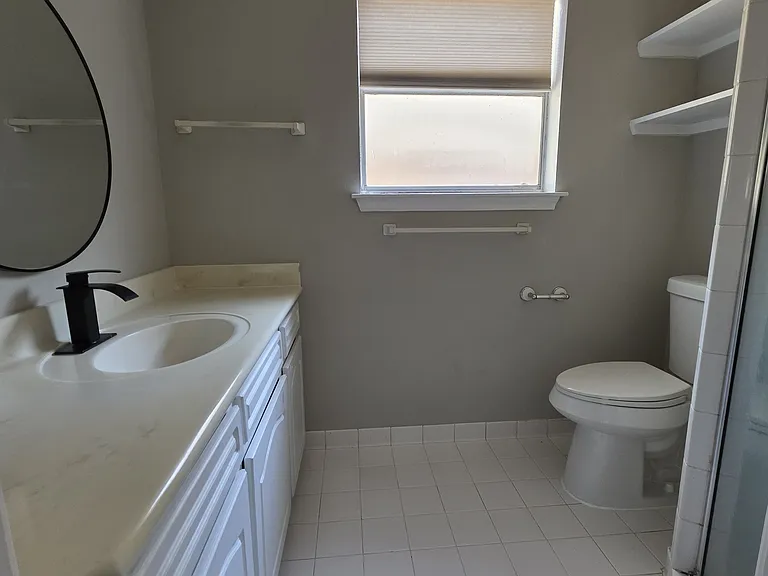 Primary bathroom.