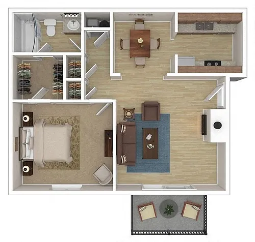 Floor plan The Fitzgerald Renovated