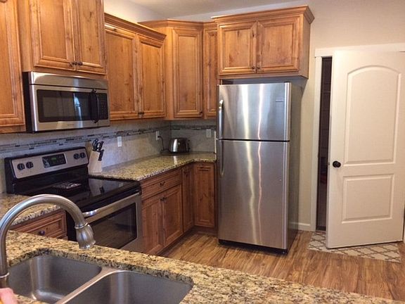 Kitchen with granite counters