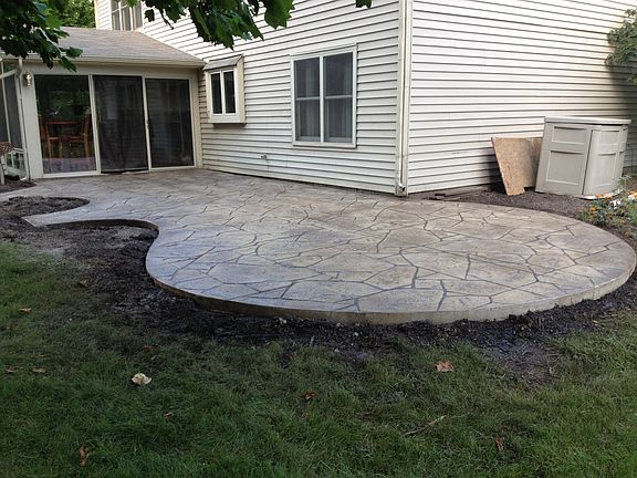 stamped patio
