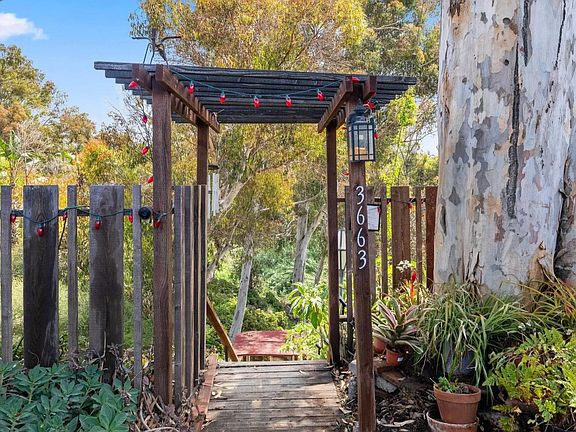 Entry Arbor before the first 30 of 40 stairs