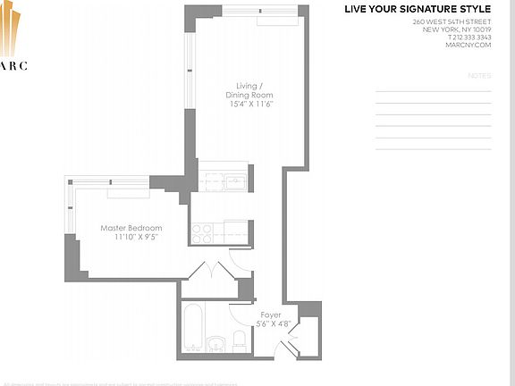 2nd image of 260 W 54th St APT 36B