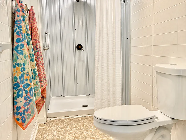 Large shower.