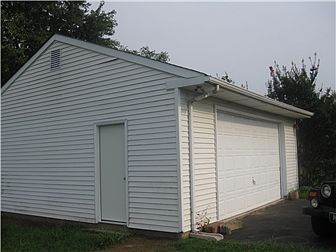 Detached oversized garage