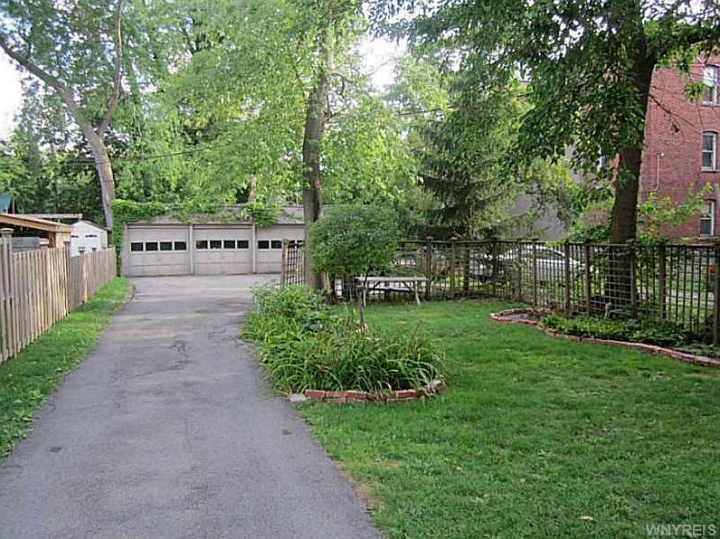 Garage and driveway
