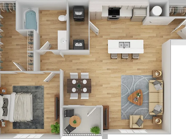 1 Bedroom | 1 Bath | 810 SF | Renovated 1 Bedroom | 1 Bath | 810 SF | Renovated
