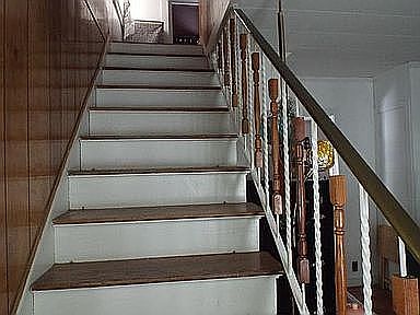 Wooden stairway 