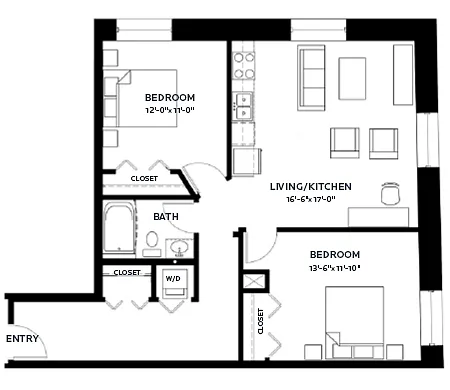 Floor plan Lofts | Timber 2
