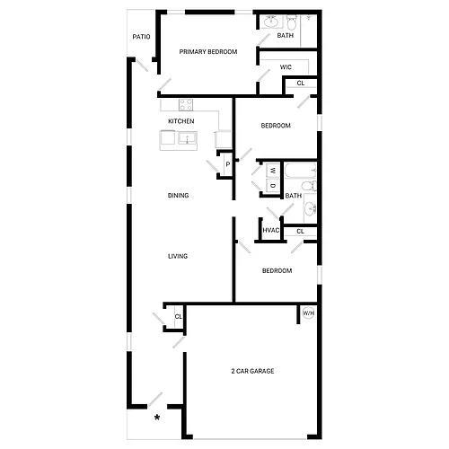 Floor plan 3 x 2 Elm C3SFbq