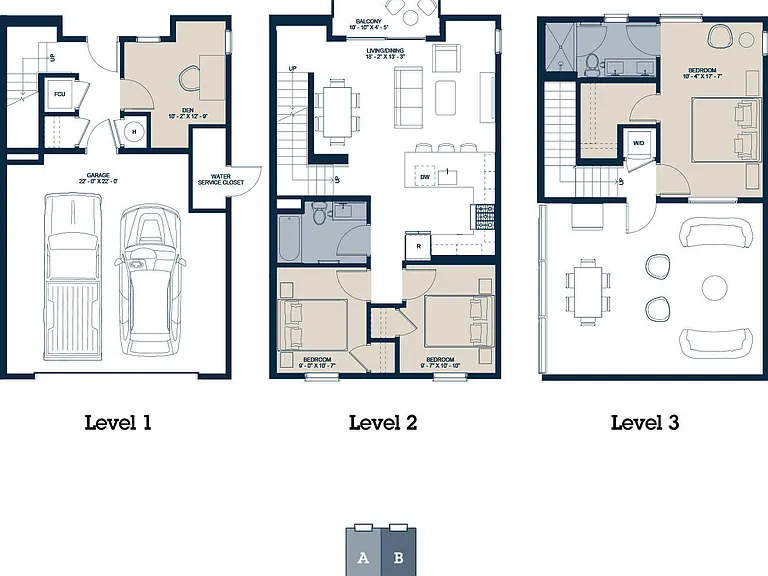 Rowhome - C2 Floorplan