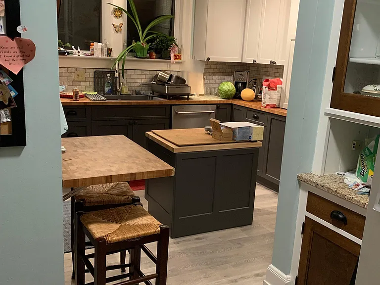 From the butler's pantry into the kitchen
