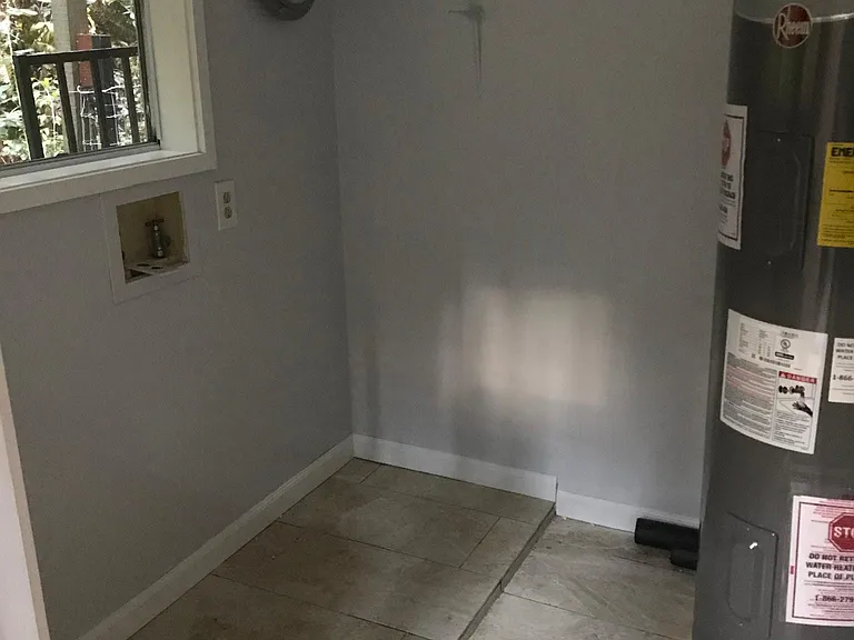 Utility room with dryer/washer hook ups