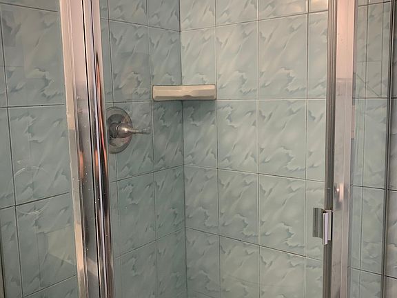 Shower in bathroom