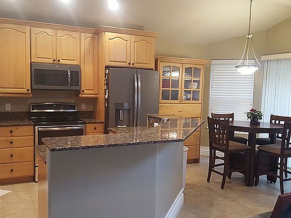 Kitchen has open bright feel