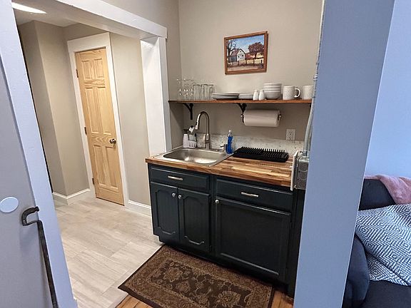 New kitchen cabinets and countertops.