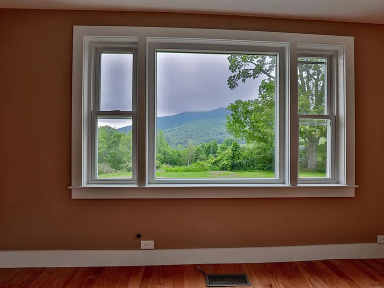 One of the living room picture windows looking at Mt. Ascutey