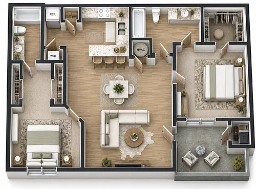 Floor plan B3