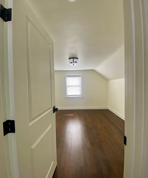 Up stairs enclosed bedroom.