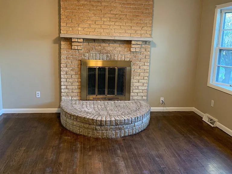 Large, painted Living Room, Hardwood Floors