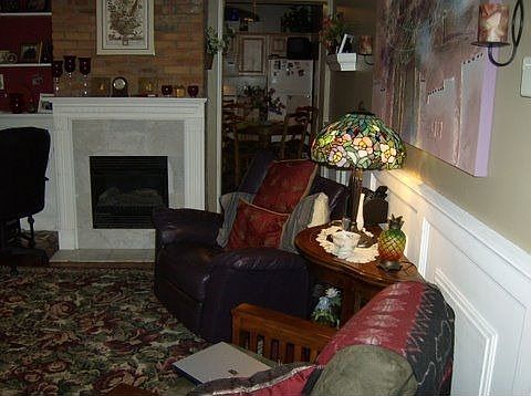 Kitchen off living room