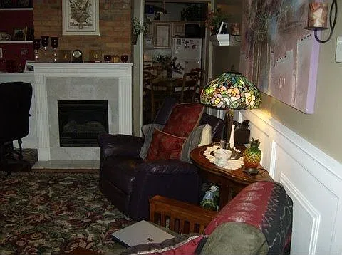 Kitchen off living room